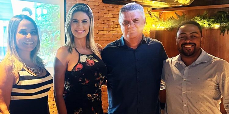 Cristiane Afonso, coordenadora Comercial da Benefício Intelectual, assessoria da Affiance, Fabiana Cardoso, diretora Comercial da Affiance, Márcio Almeida, CEO e co-funder da Bluzz Saúde, Ryan Gouveia, head de Mercado da operadora